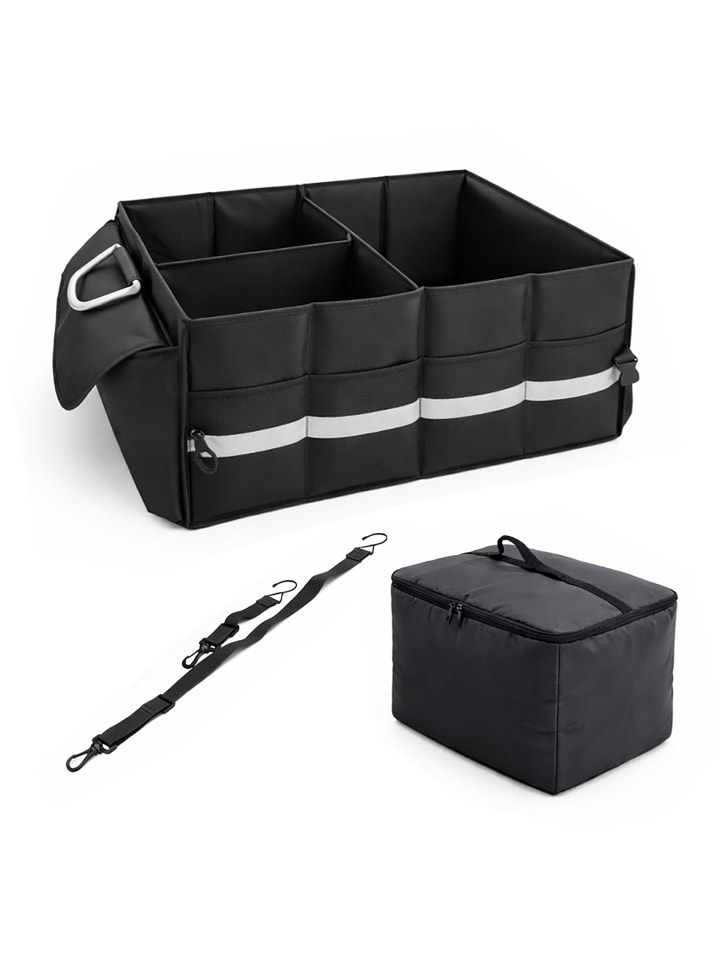 Kofferraum Organizer in Schwarz - (B)60 x (H)30 x (T)40 cm