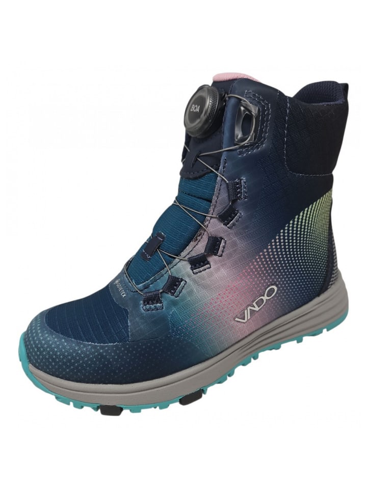 Schnürstiefel Boa in Blau