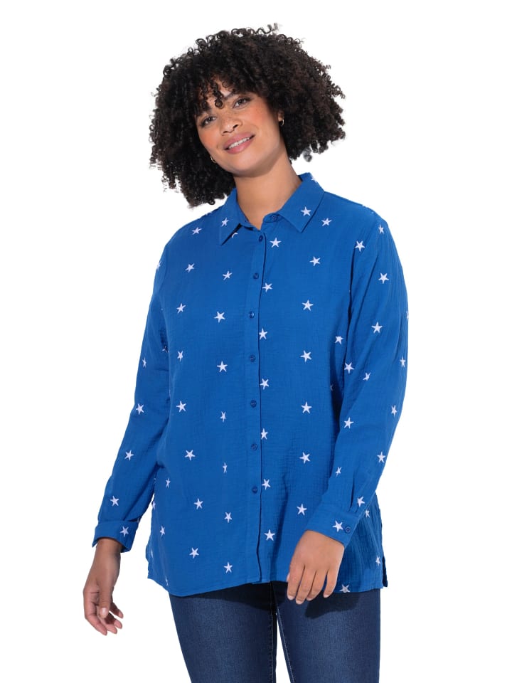 Hemdbluse in blau