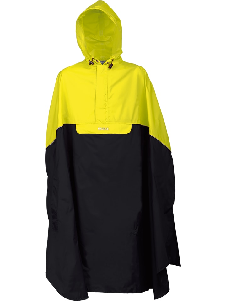 Rad-Poncho "TRENTO" in Neongelb/Charcoal