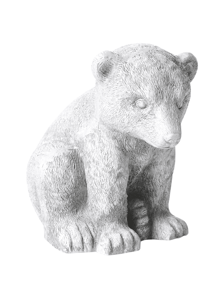 Gartenfigur BOWE in Grau - (W) 28 x (H) 36 x (L) 29 cm