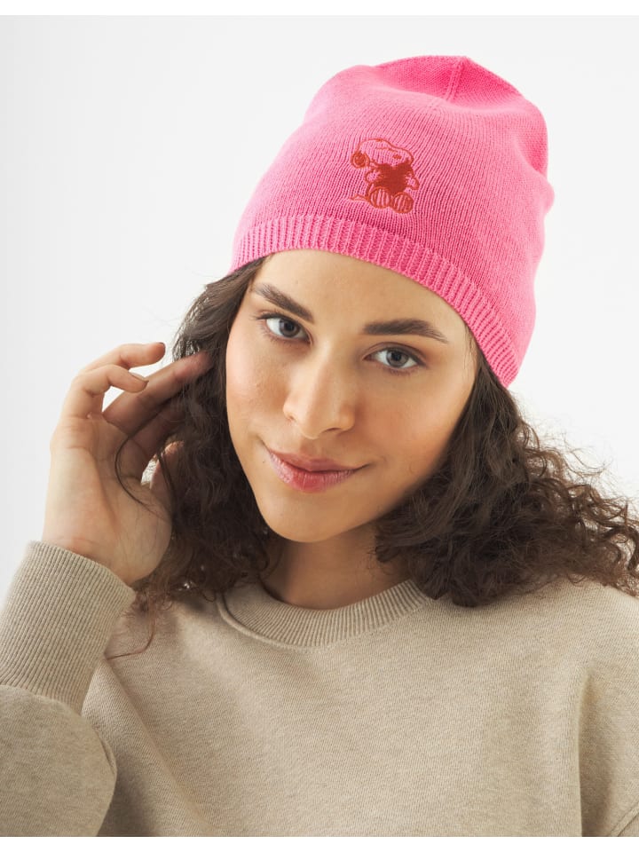 Strickmütze in pink