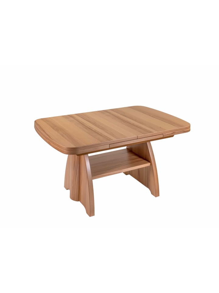 COUCHTISCH höhenverstellbar und ausziehbar Clara 101x56x71 Kernbuche