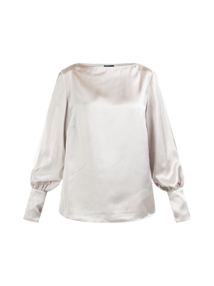 Damen Langarmbluse in Hellbeige