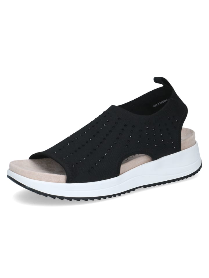 Sandalen in black knit