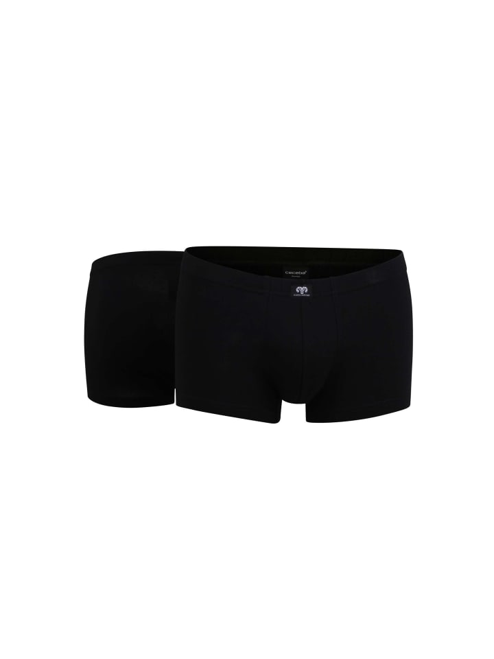 Pants 2Er Pack Konvex in schwarz-dunkel-uni