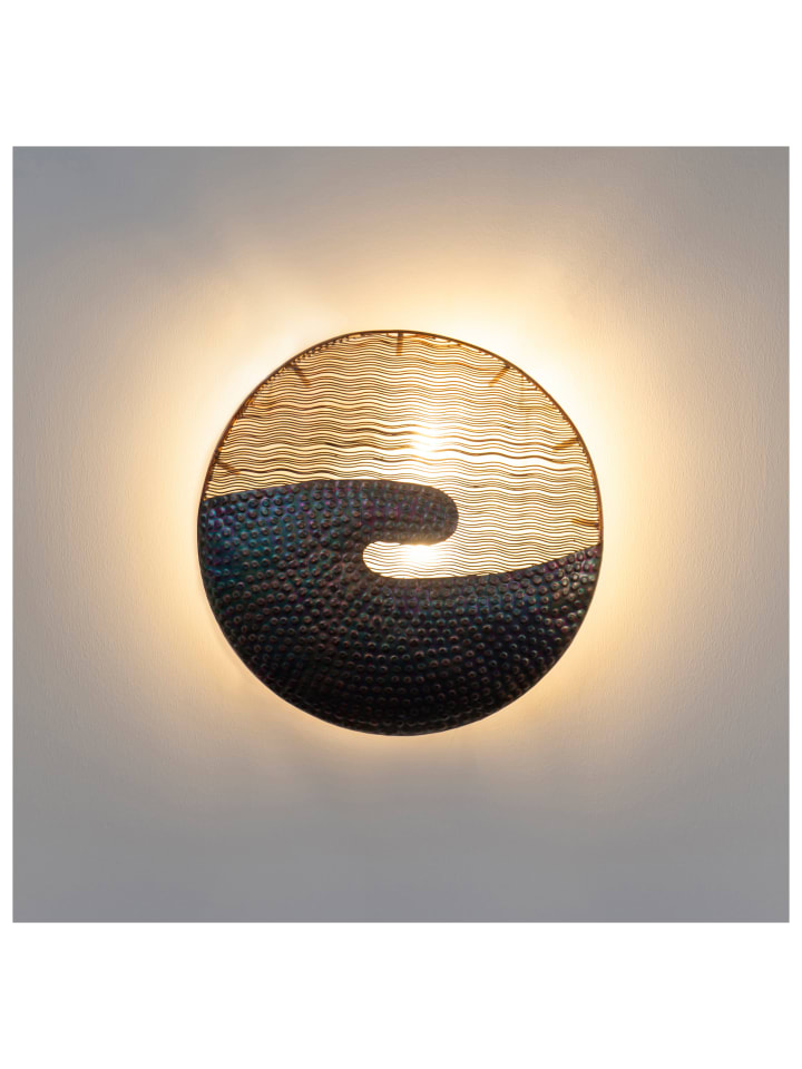Bilderleuchte "BILD" in braun - (L)58 cm x (B)58 cm x (H)58 cm