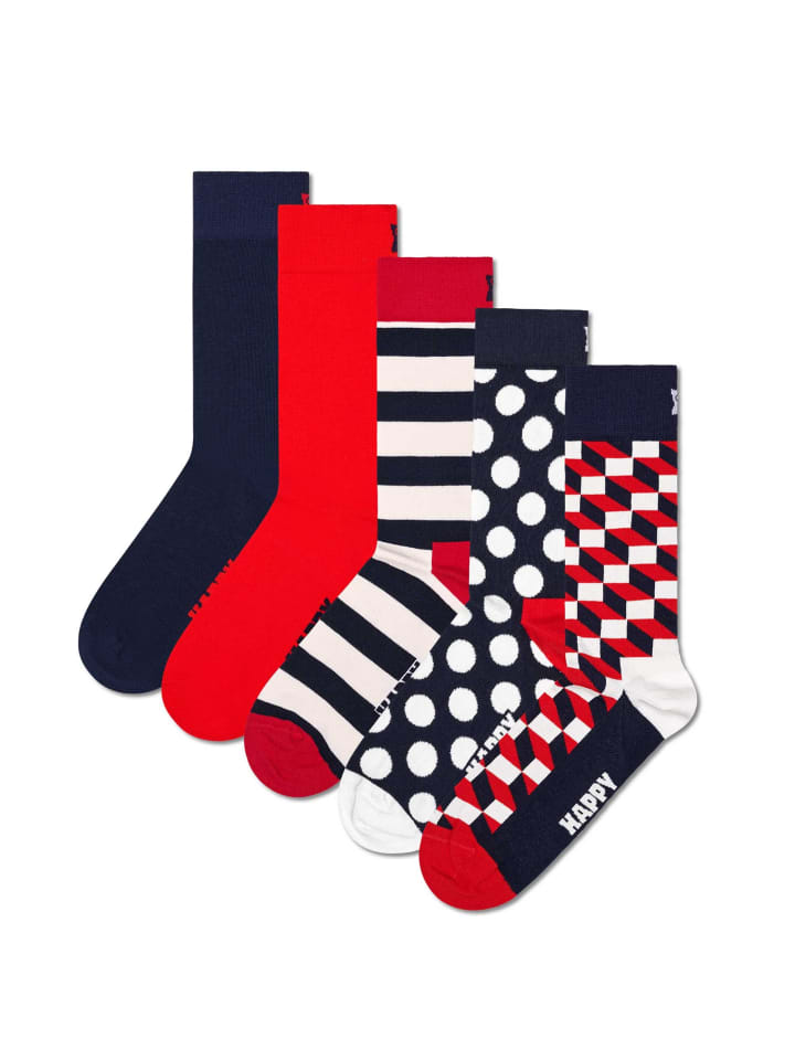 Socken 5er Pack in Filled Optic