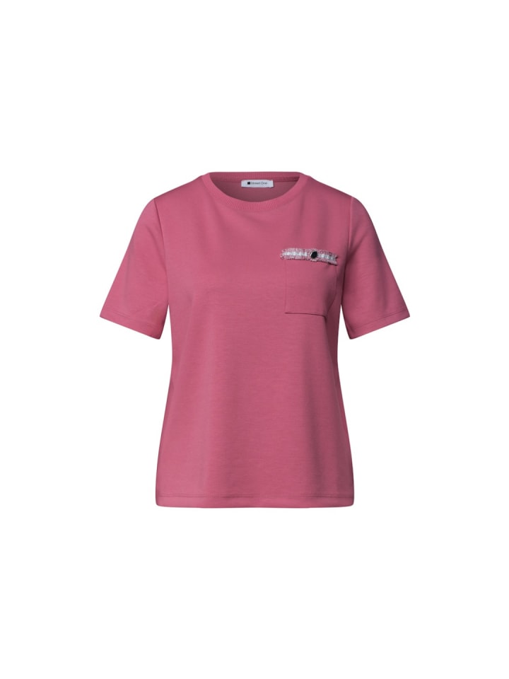 T-Shirt in blush berry