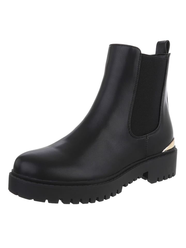 Stiefelette in Schwarz