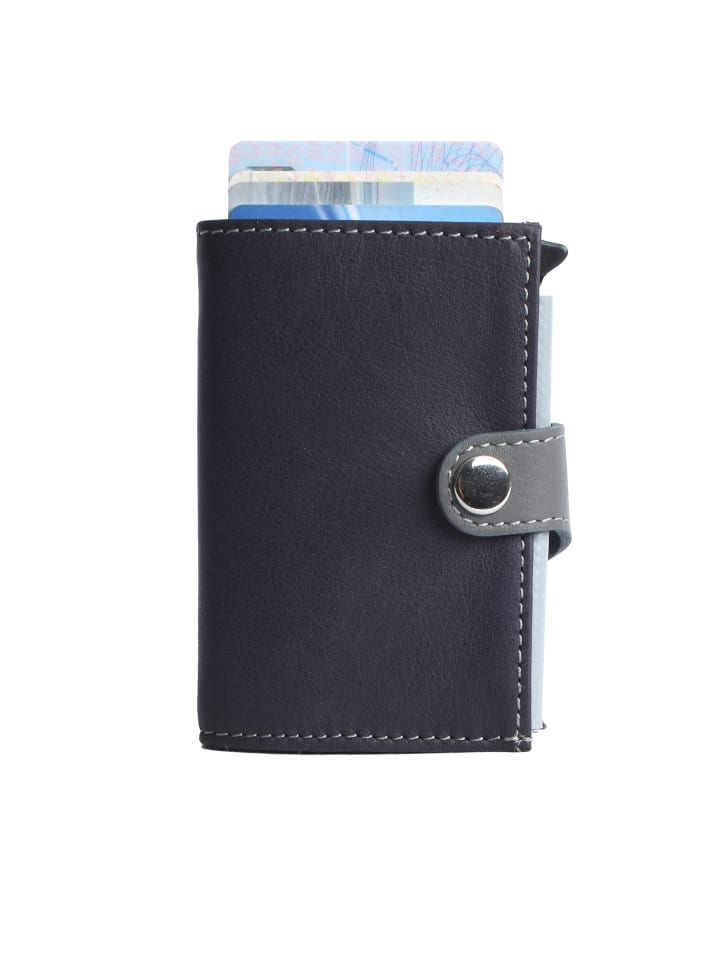 Kreditkarten-Minibörse noonyu single leather in dark purple