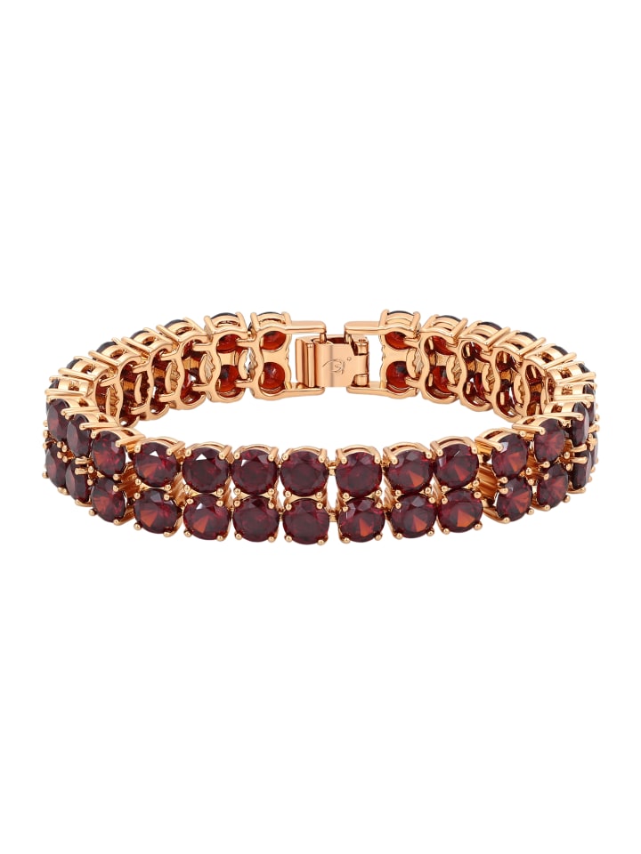 Women Bracelet in Rose Gold Red