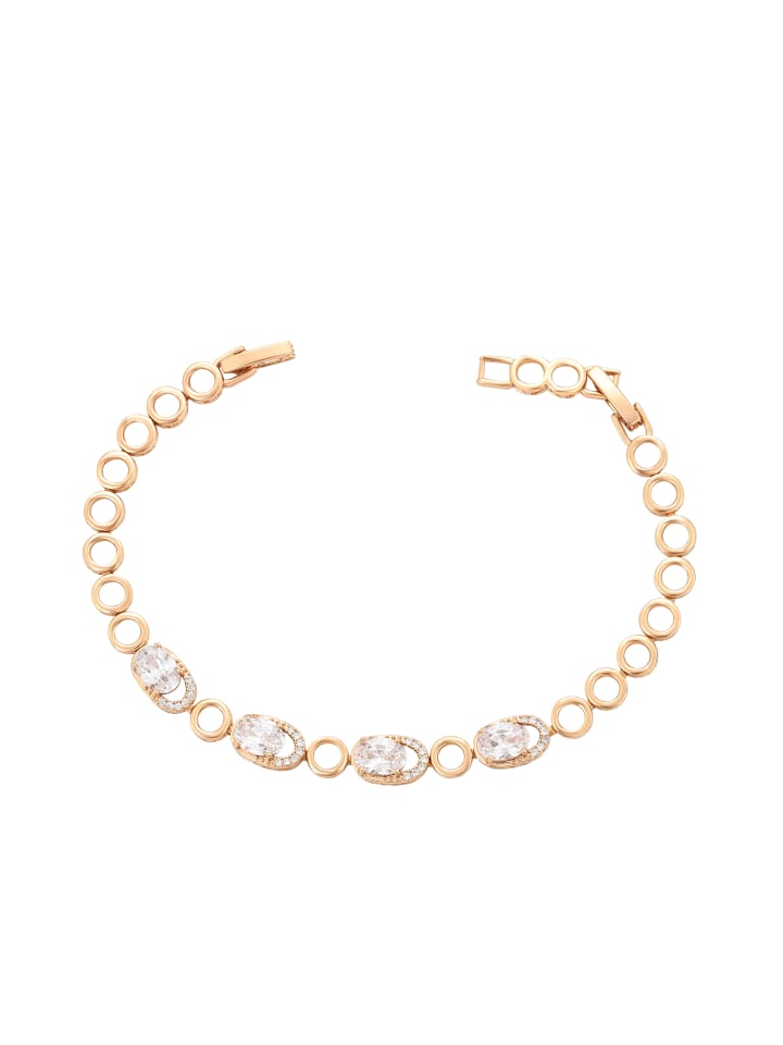 Women Bracelet in Rose Gold White
