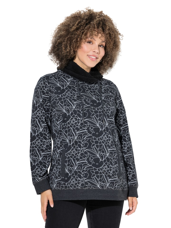 Sweatshirt in schwarz