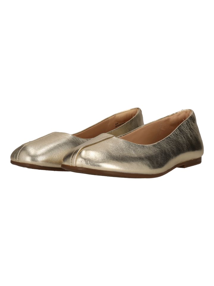 Ballerinas Livia in 5049A Gold Leather