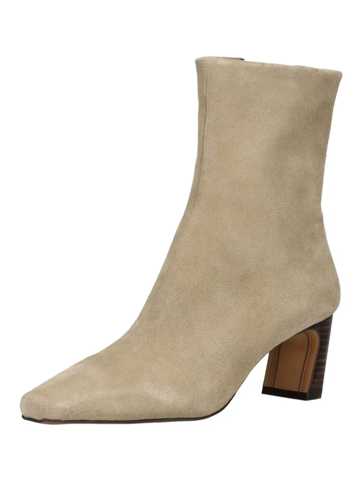 Stiefelette Beige