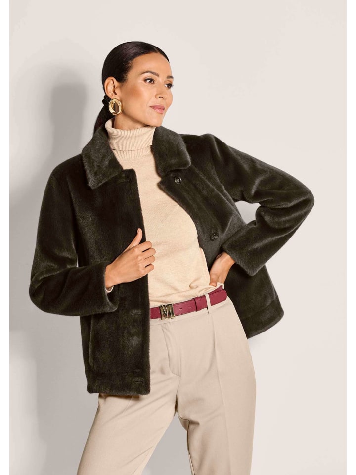 Elegante Jacke mit doppeltem Look in braun