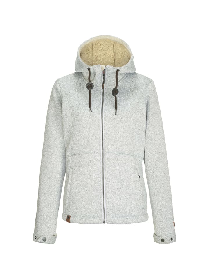 Strickfleecejacke Belsana in Grau