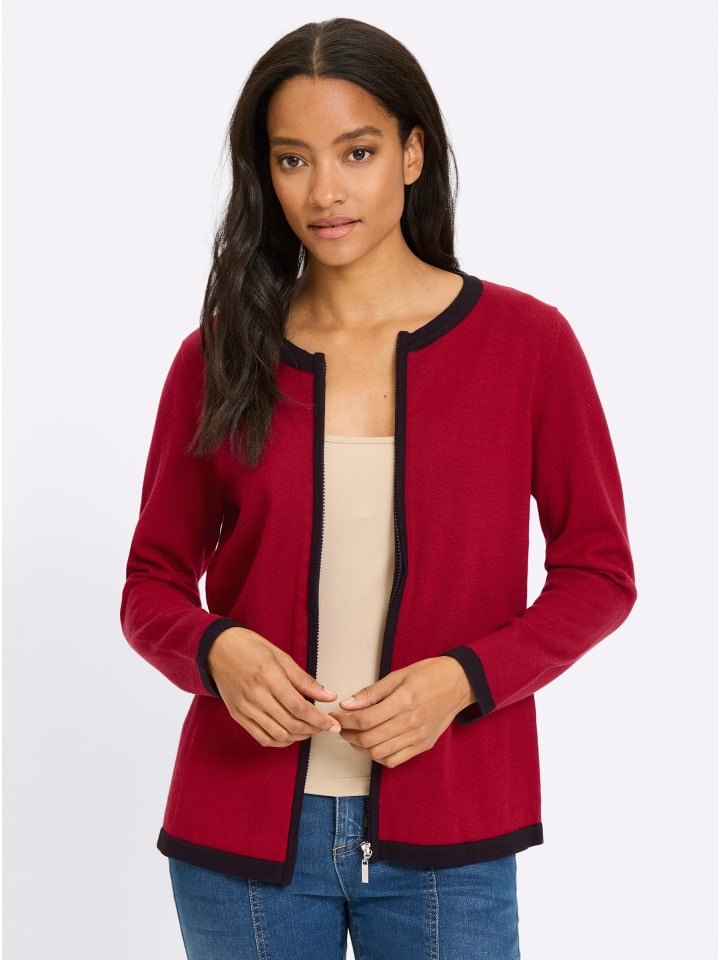 Strickjacke in rot