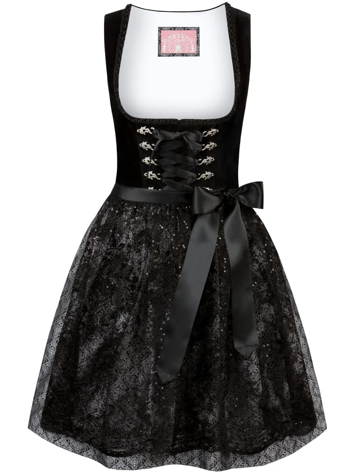 Mini Dirndl "Loredana" in schwarz