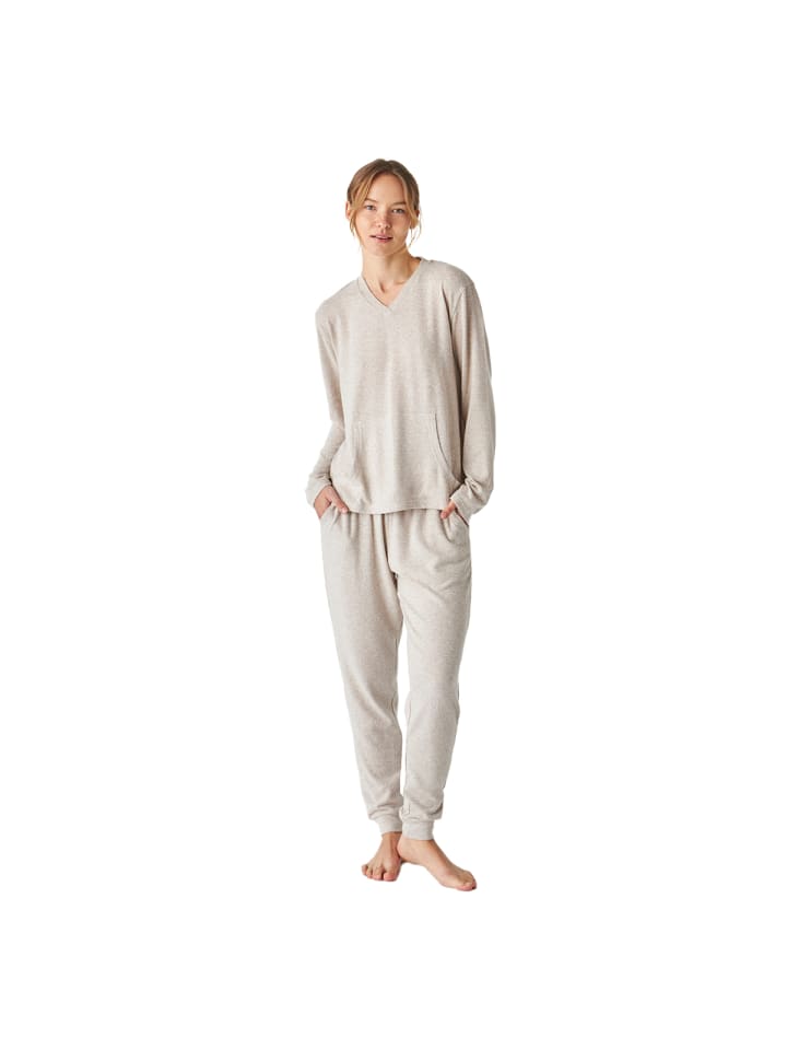 Schlafanzug in Beige