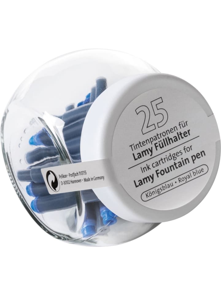 Tintenpatronen für Lamy königsblau Packung mit 25 Stück