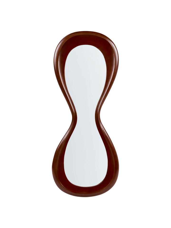 Wandspiegel BOURGES in Braun - (W) 70 x (H) 170 x (L) 6 cm Vertikal