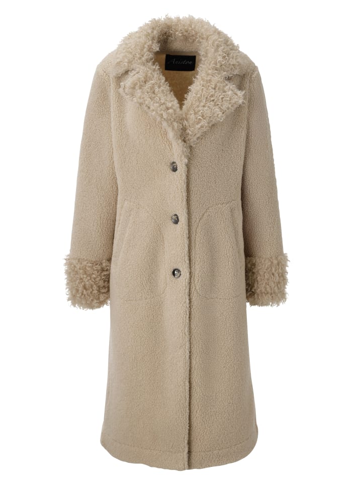 Langmantel in beige