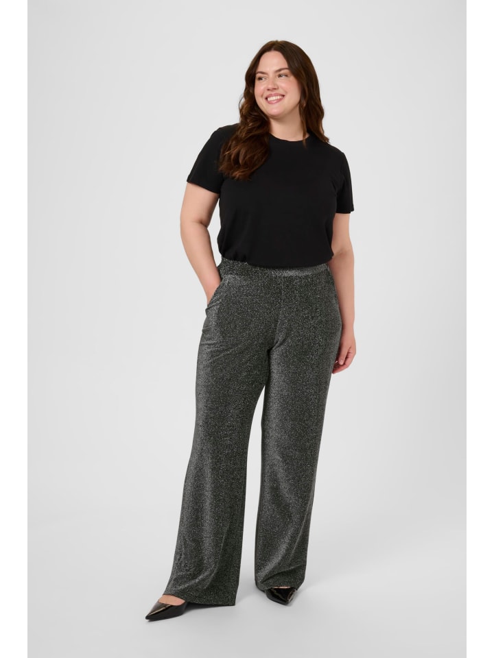 Casual Hose KCriana Loose fit in Silver Metallic Glitter