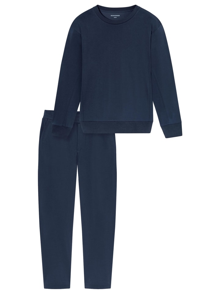 Schlafanzug Modern Nightwear in Deep blue