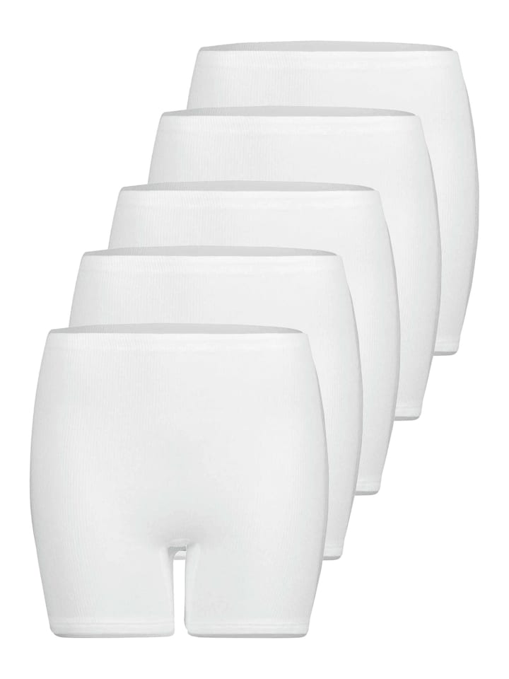 5er Pack Langbeinschlüpfer in weiss