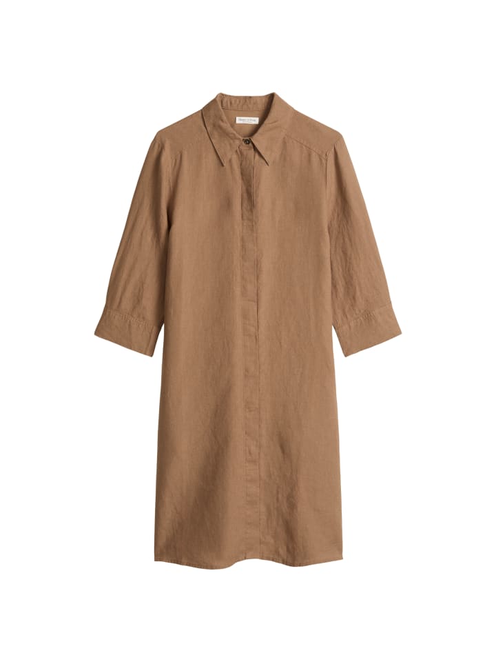 Leinenkleid loose in Burnt Brown