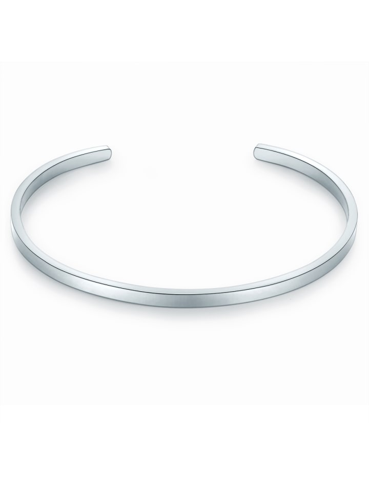 Armreif aus Edelstahl in silber