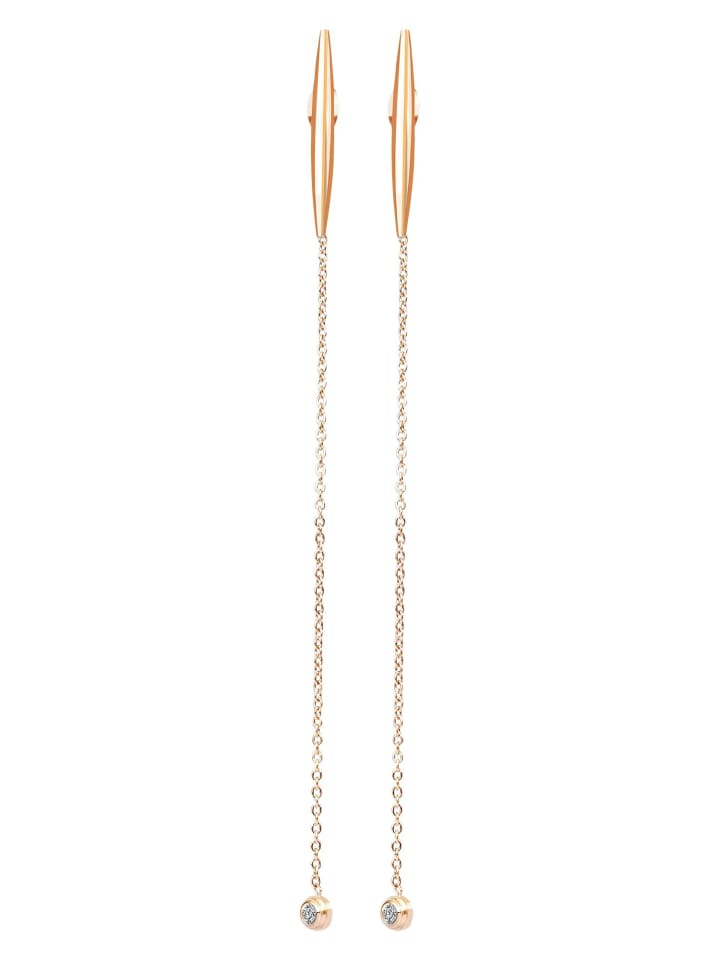 Damen Ohrringe aus Edelstahl in gold