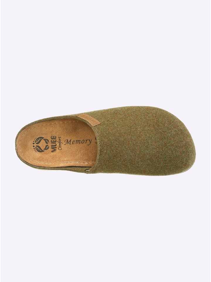 Pantoffel in oliv