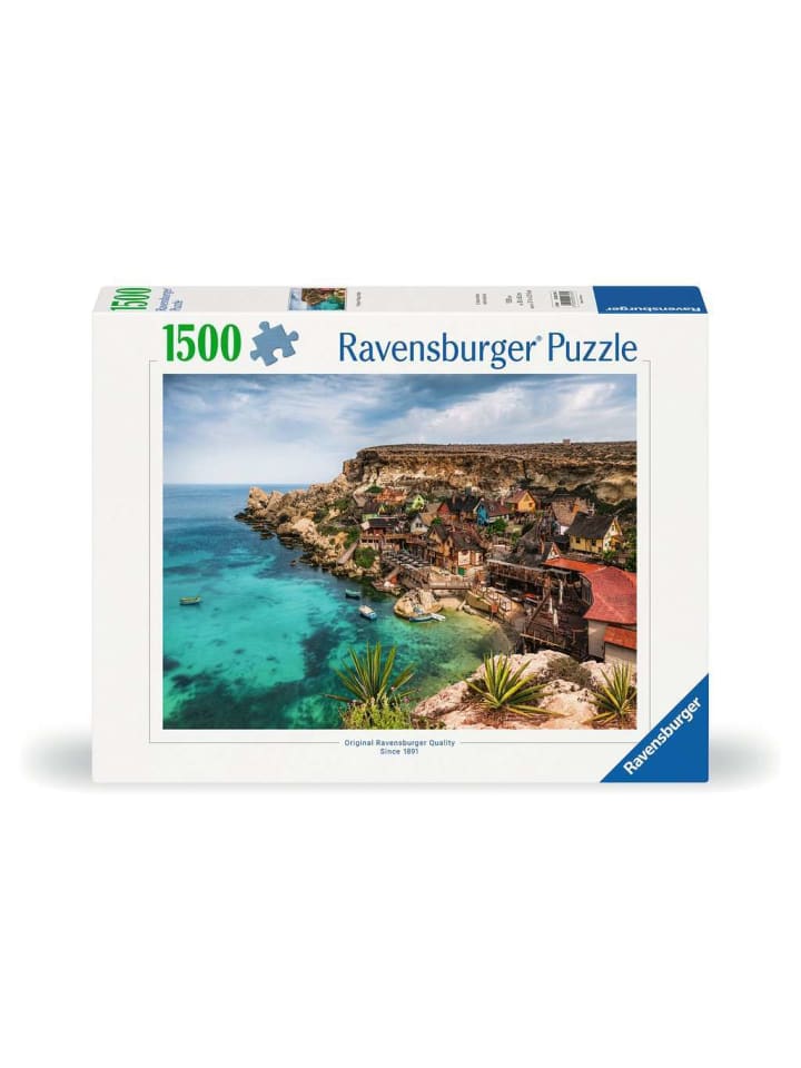 Ravensburger Puzzle 1.500 Teile Popey Village, Malta in bunt