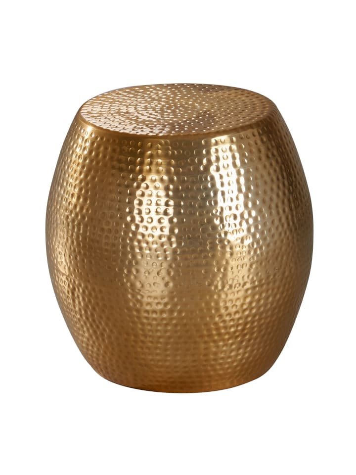 Beistelltisch in Gold / Aluminium / 42x42x42