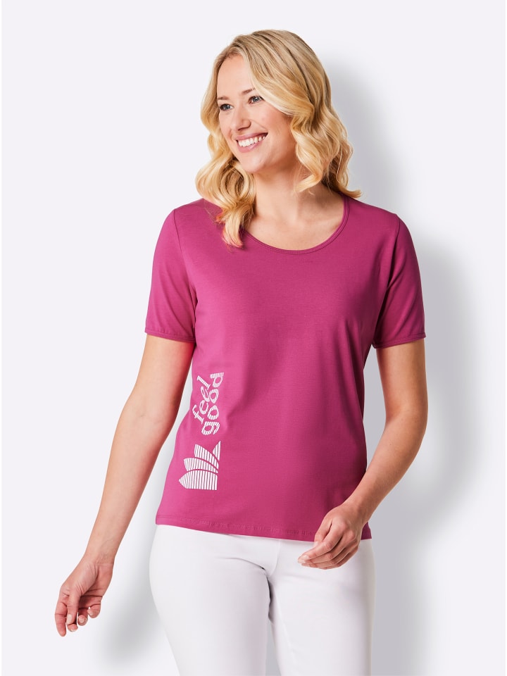 Shirt in fuchsia