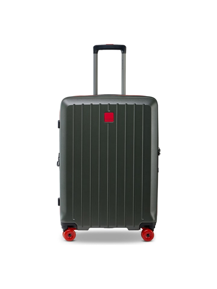 Buzz 4 Rollen Trolley M 65 cm mit Dehnfalte olive