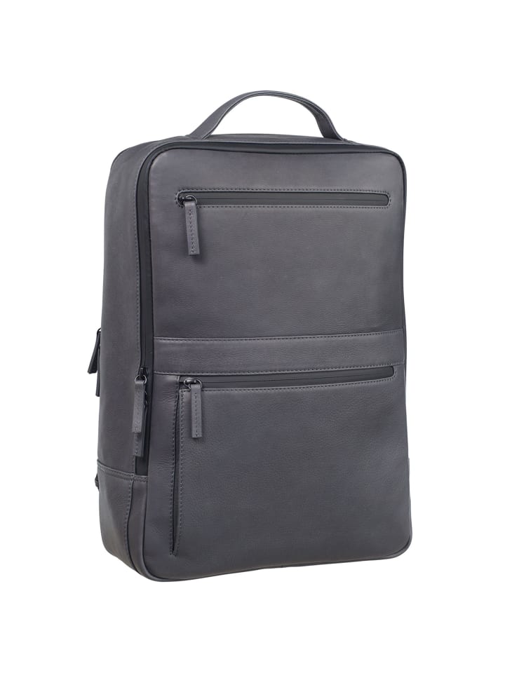 Den Haag Rucksack 42 cm Laptopfach grau