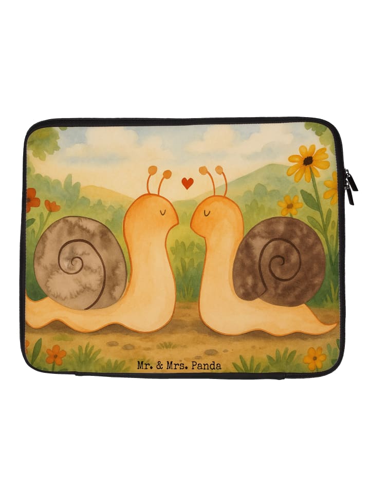 Laptoptasche Schnecken Liebe Design ohne Spruch in Weiß