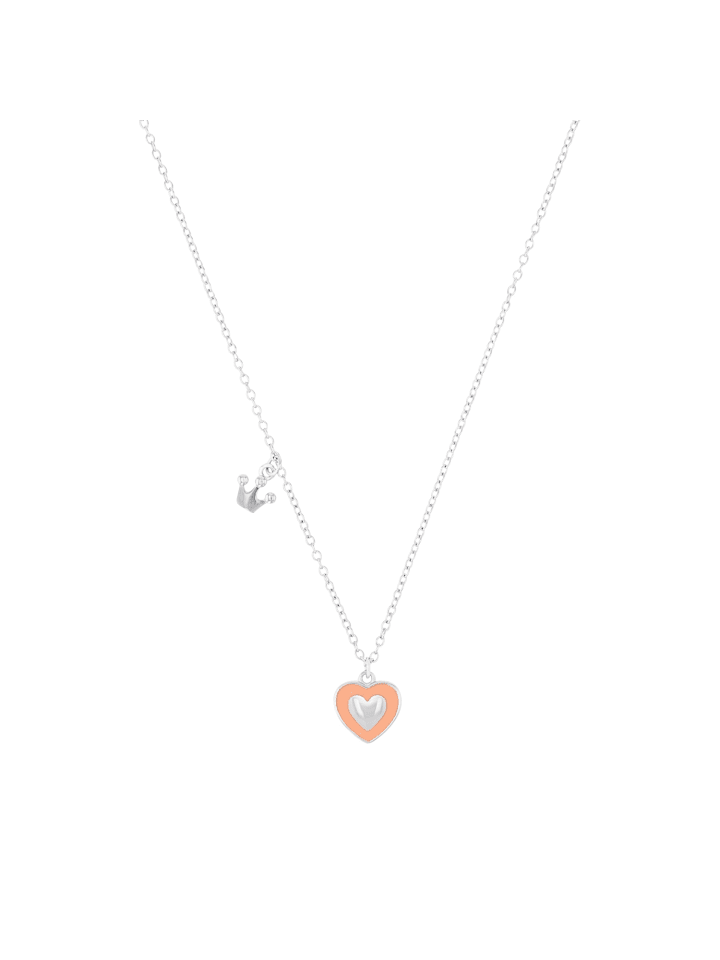 Kette mit Anhänger Silber 925, rhodiniert in Apricot