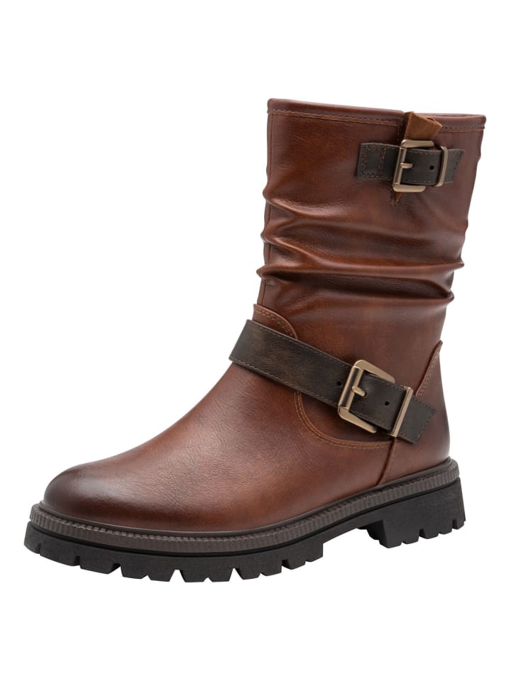 Stiefelette in COGNAC COMB