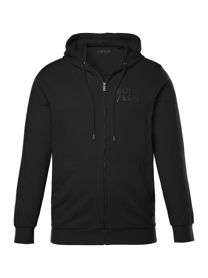 Sweatjacke in schwarz
