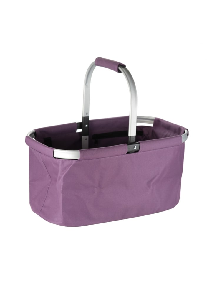 Faltbarer Einkaufskorb SHOP! in violett