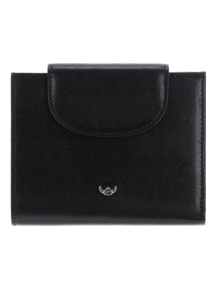 Colorado Geldbörse RFID Schutz Leder 12 cm schwarz