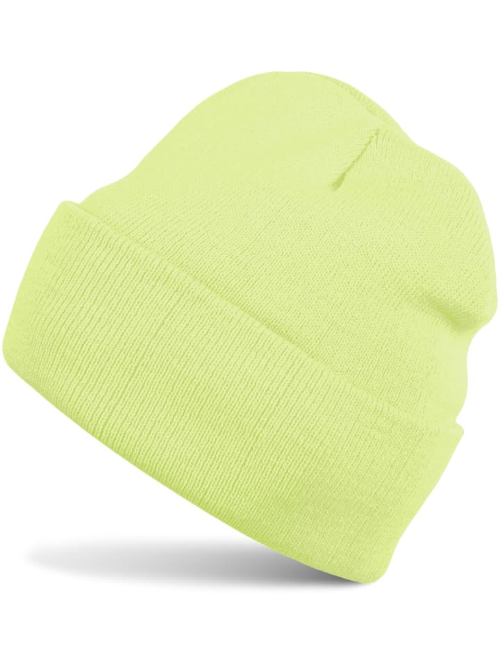 Strickmütze in Apfelgrün