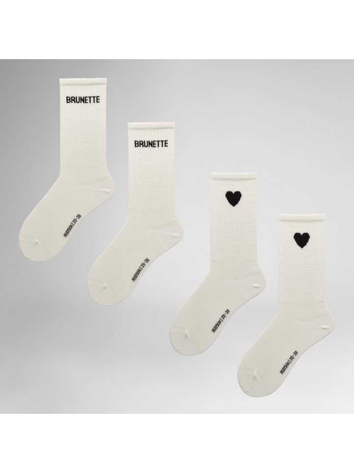 Socken Brunette 2-Pack hautfreundlich in Offwhite