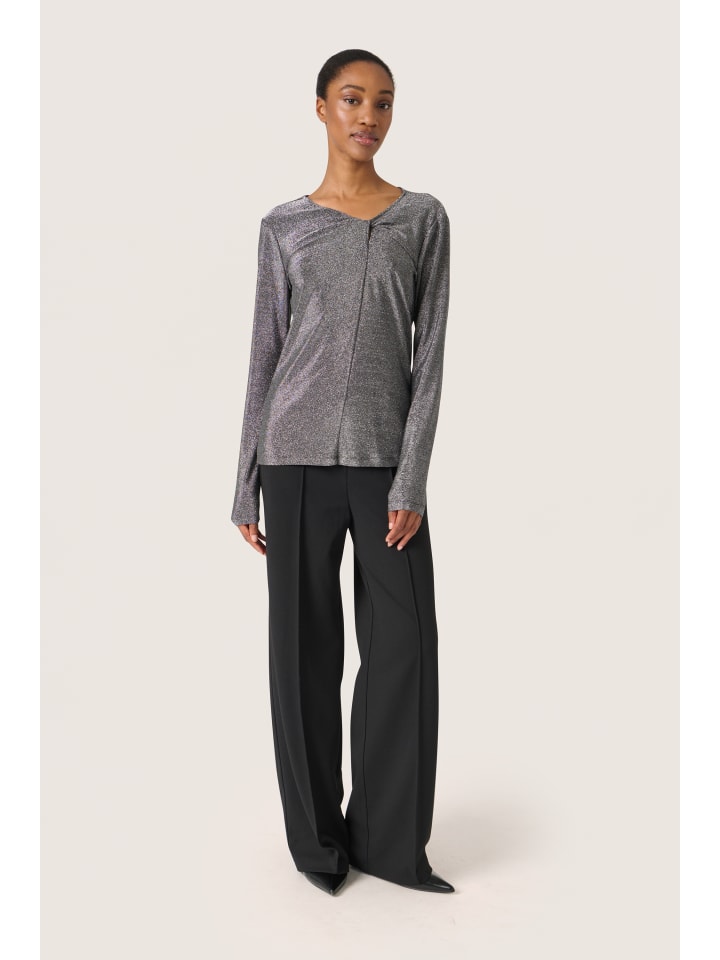 Langarm-Shirt SLSkylara Slim fit in Silver