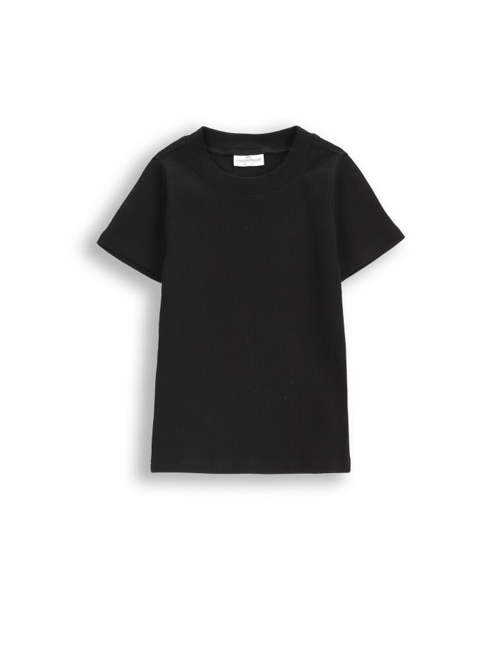T-Shirt mit kurzem Ärmel in schwarz